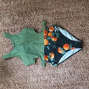 Cupshe 1 Piece Swimsuit with Oranges